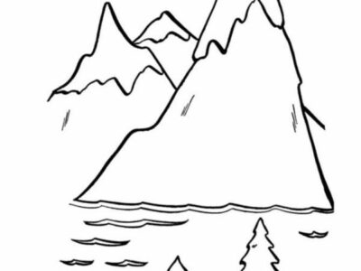 Mountain Free Alphabet Coloring Pages Printable