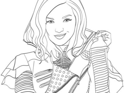 Mal Descendants Coloring Page