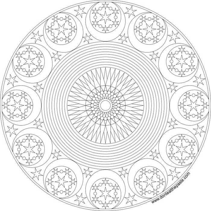 Mandala Coloring Pages Donteatthepaste2