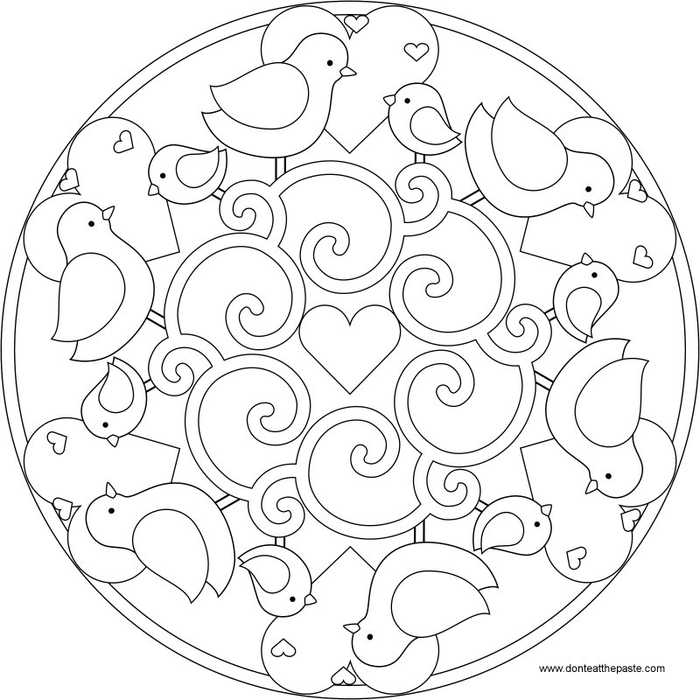 Mandala Coloring Pages Donteatthepaste4