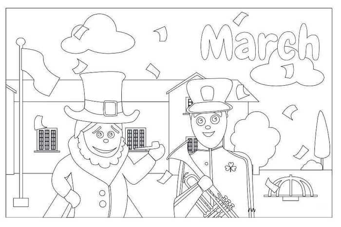 March Coloring Pages Free Printable March Coloring Pages Free Printable