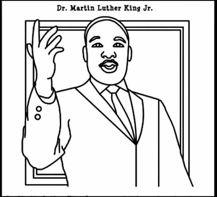 Martin Luther King Coloring Page