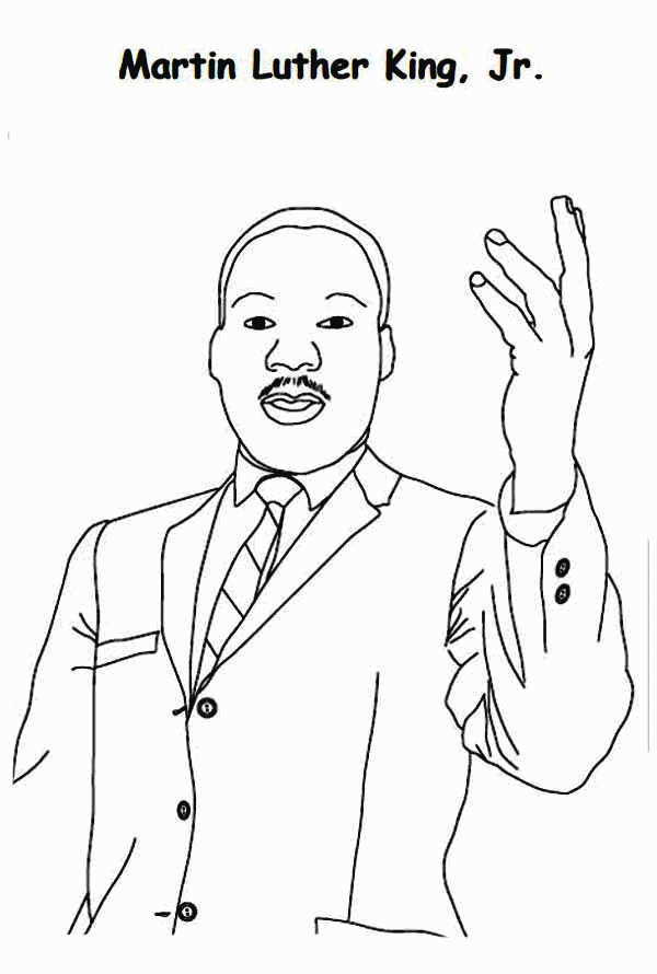 Martin Luther King Jr Coloring Pages