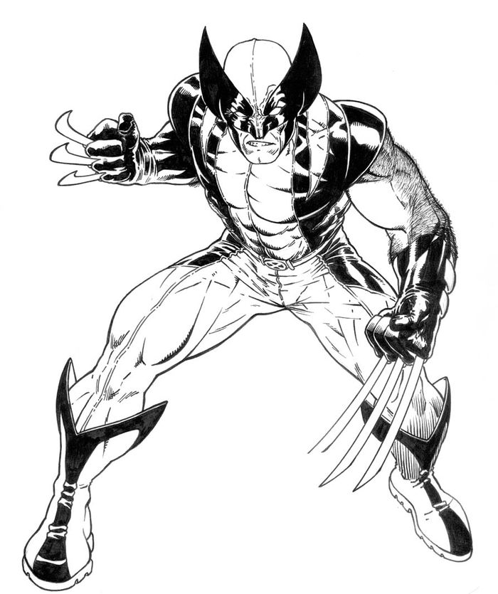 Marvel Wolverine Coloring Pages