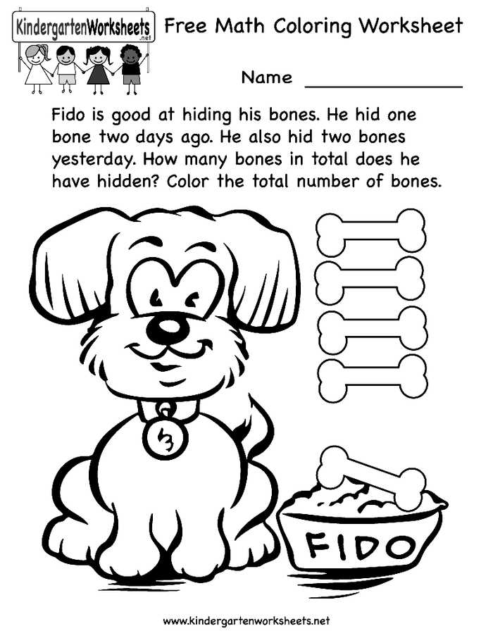 Math Problem Coloring Worksheet