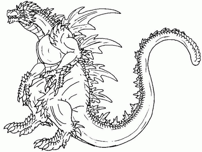 Mega Godzilla Coloring Pages