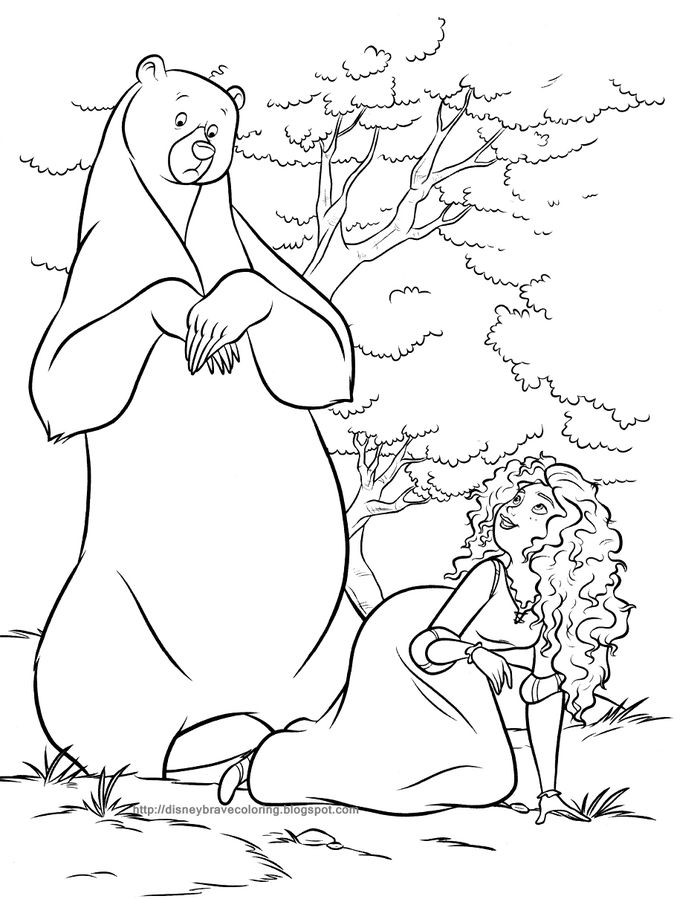 Merida Coloring Pages For Kids