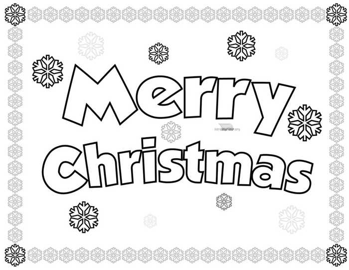 Merry Christmas Coloring Pages 1 1