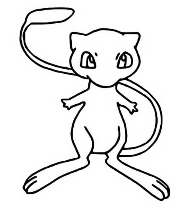 mew coloring pages