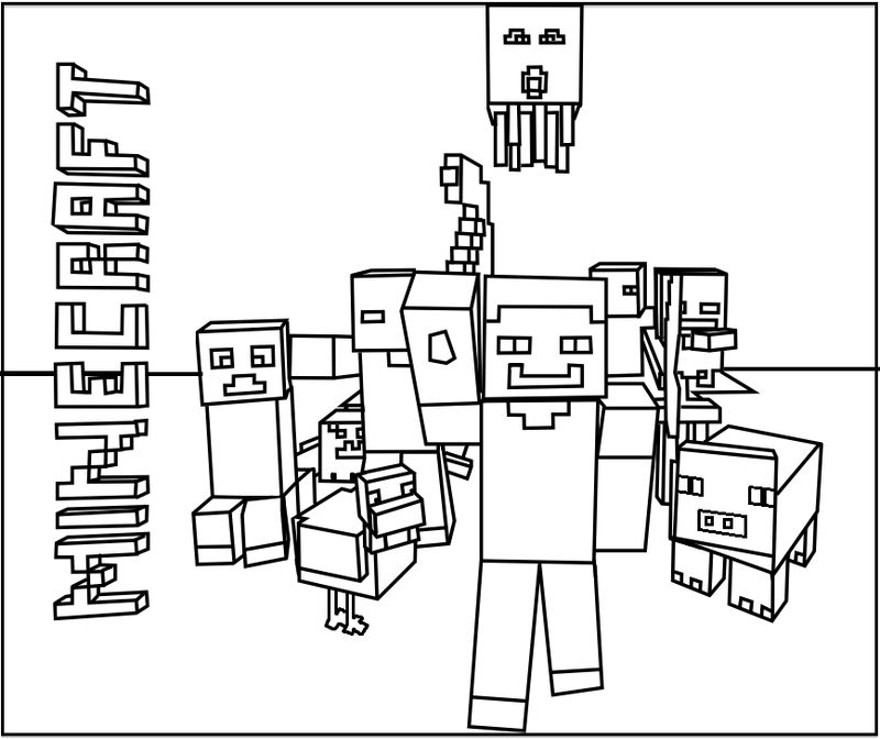 Minecraft Coloring Pages Printable