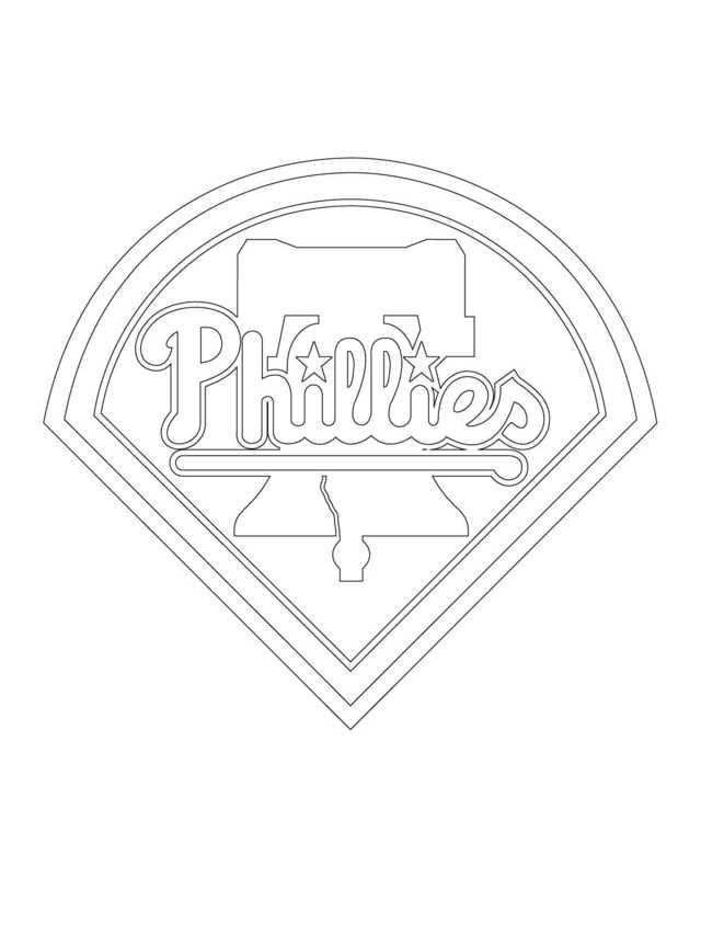 Mlb Coloring Sheets Philadelphia Phillies