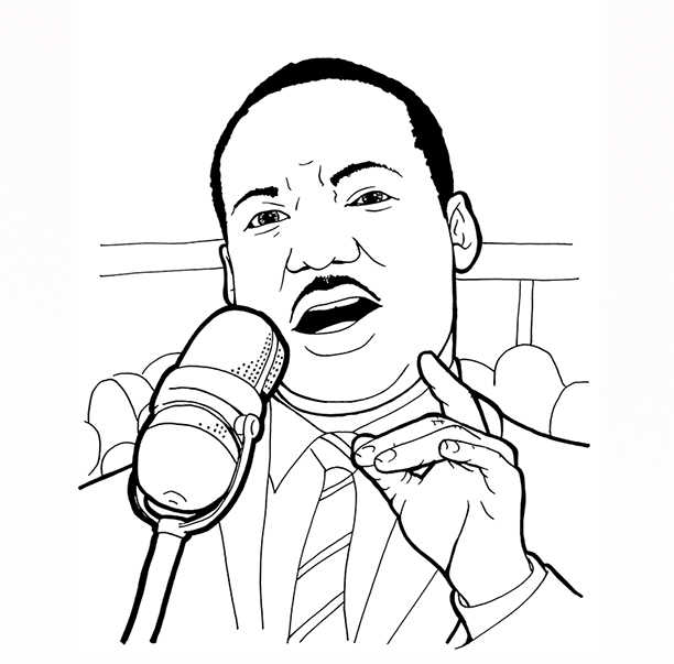 Mlks Speech Coloring Page