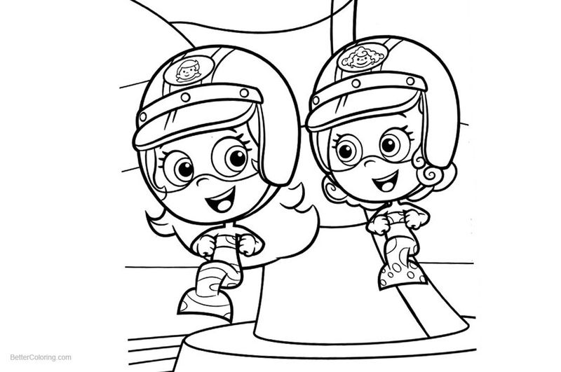 Molly Bubble Guppies Coloring Pages