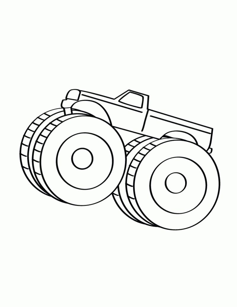 Monster Truck Coloring Pages For Kids