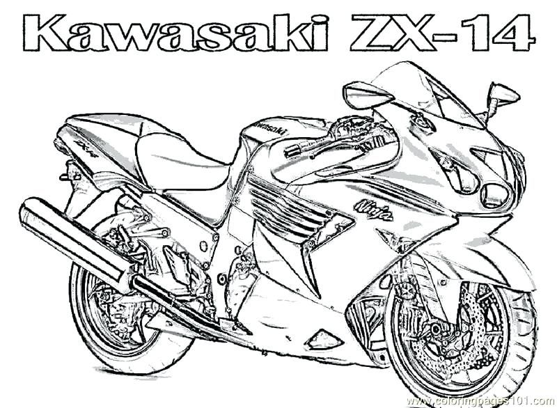 Motorcycle Helmet Coloring Pages