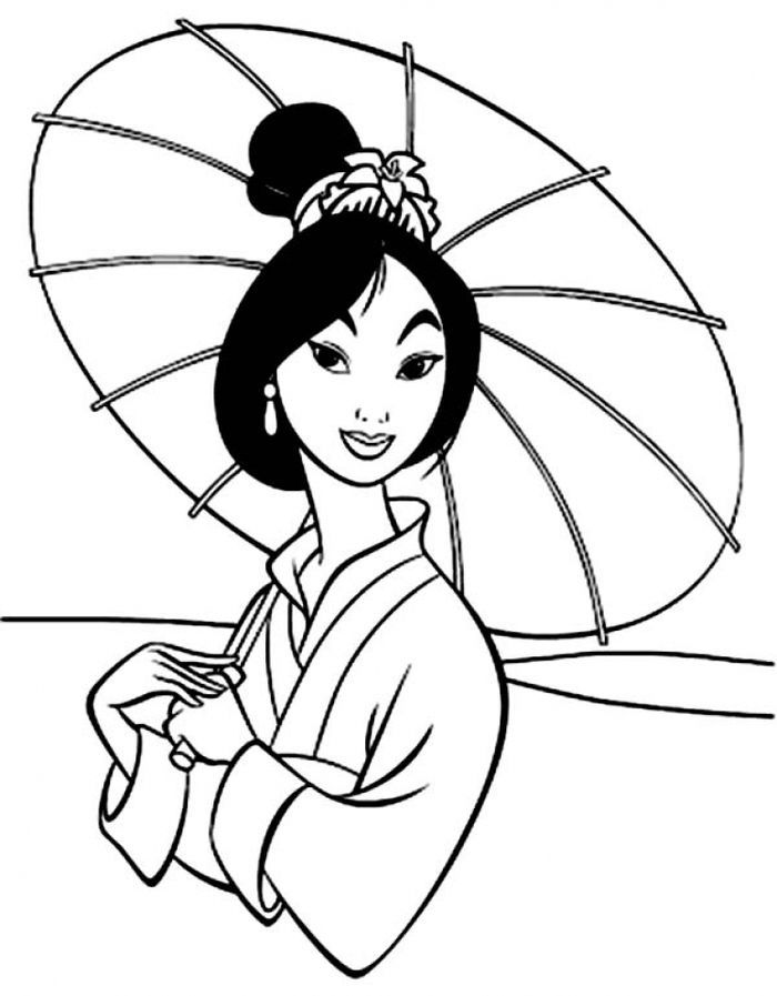 Mulan Coloring Pages