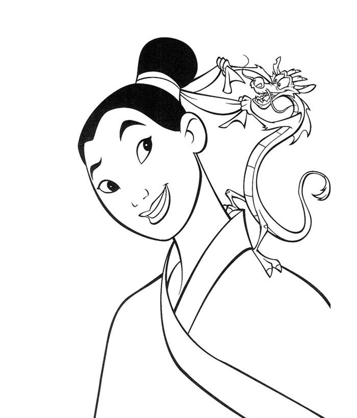 Mulan Coloring Pages Print