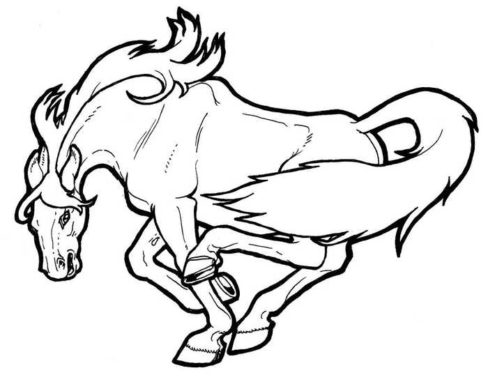 Mustang Horse Coloring Pages