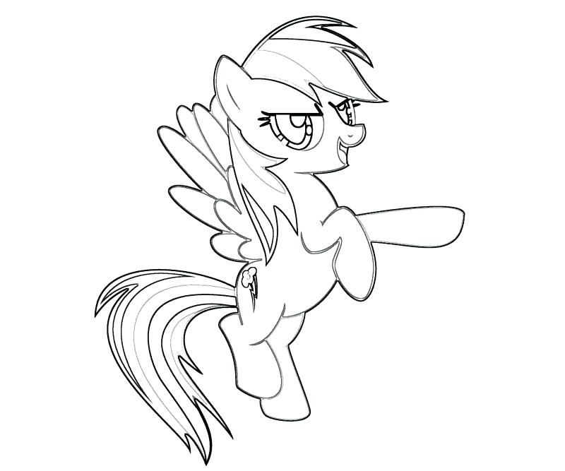 My Little Pony Friendship Is Magic Coloring Pages Rainbow Dash