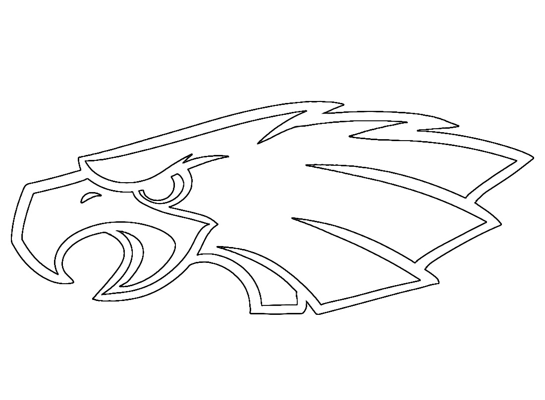 nfl philadelphia eagles coloring page