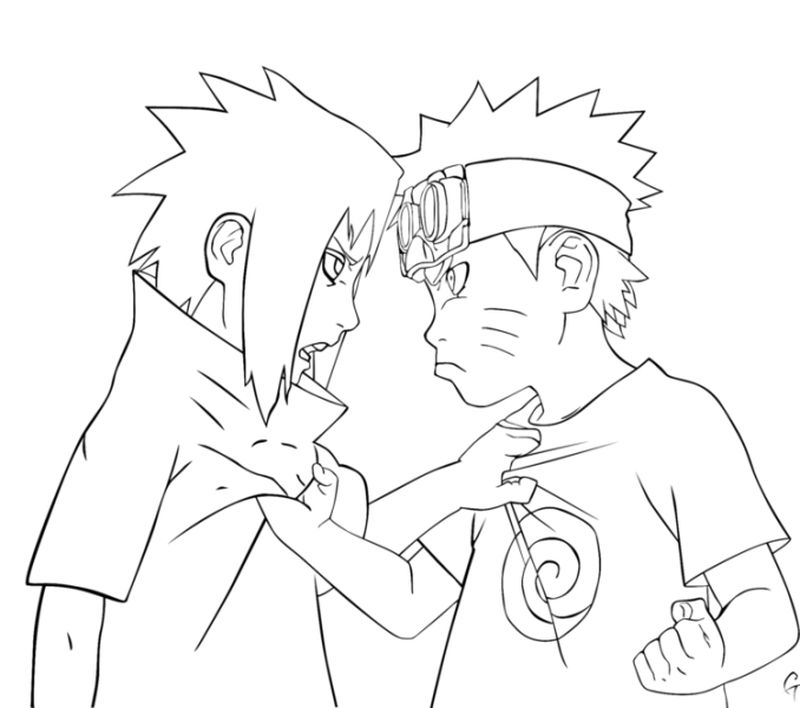 Naruto Coloring Pages Easy