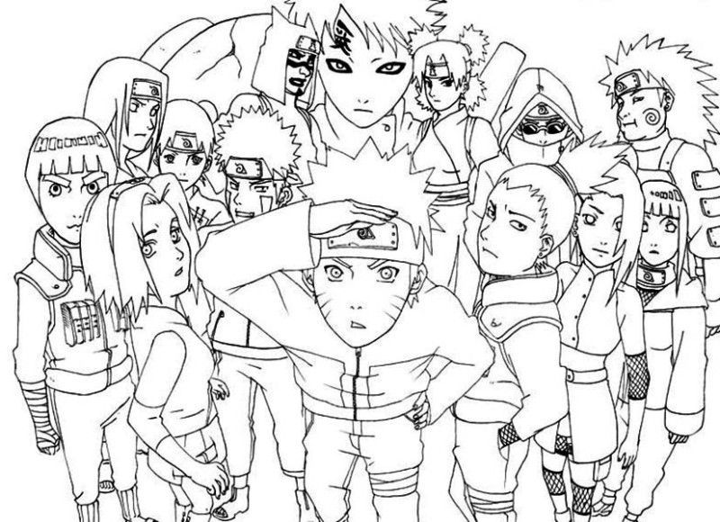 Naruto Coloring Pages Printable