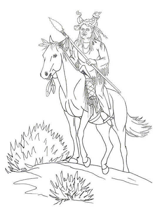 Native American Coloring Pages Pdf