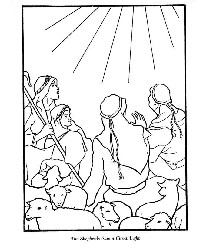 Nativity Coloring Pages To Print