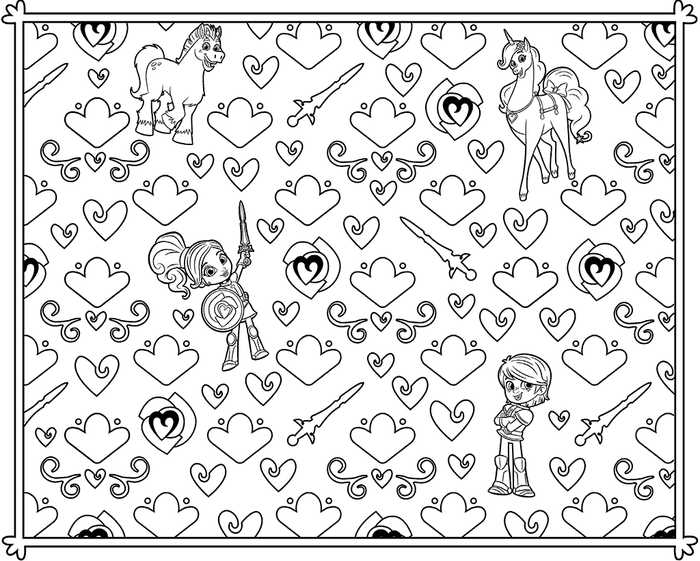 Nella The Princess Knight Coloring Page