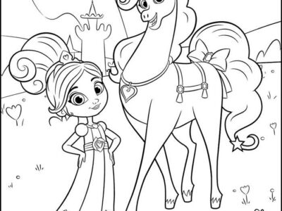 Nella The Princess Knight Coloring Sheet