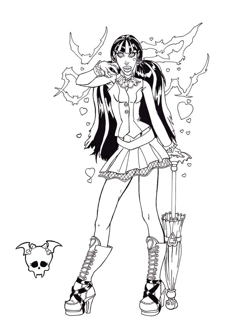 New Monster High Coloring Pages