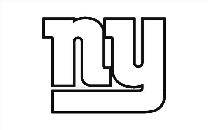 New York Giants Logo Coloring Page