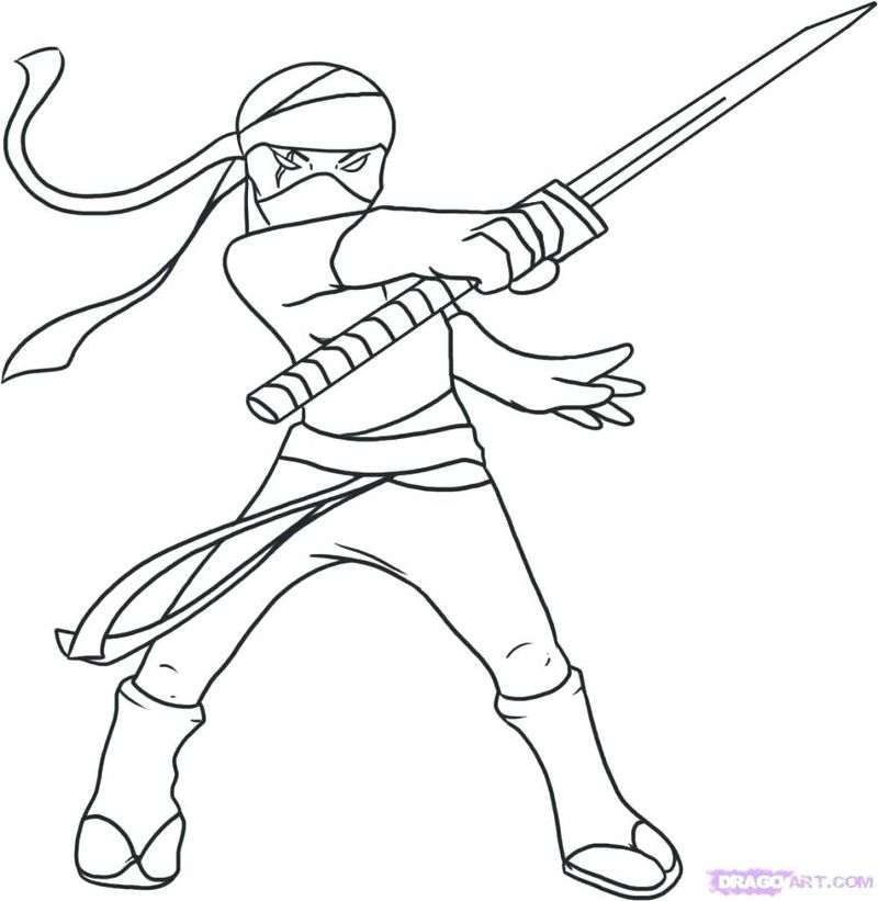 Ninja Turtle Raphael Coloring Pages