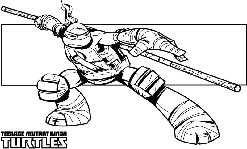 Ninja Turtle Valentine Coloring Pages