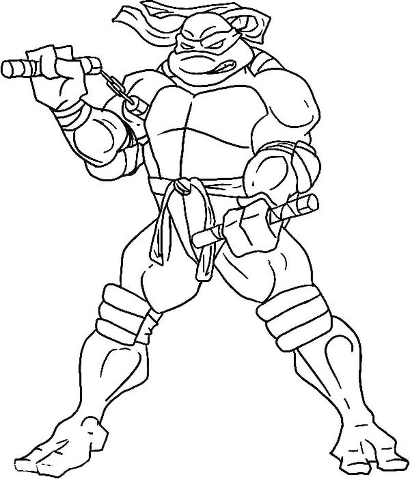 Ninja Turtles Coloring Pages 2014