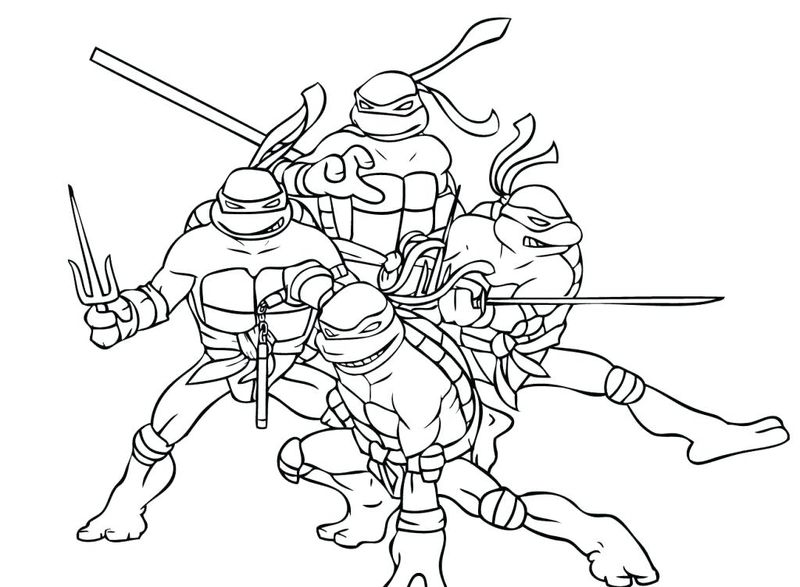 Ninja Turtles Coloring Pages Online