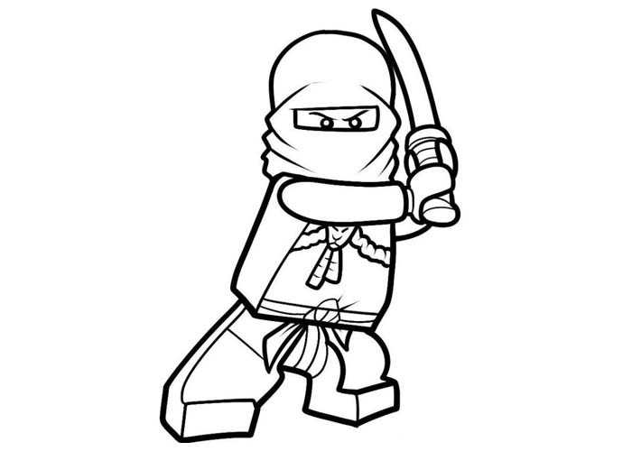 Ninjago Coloring Page 1