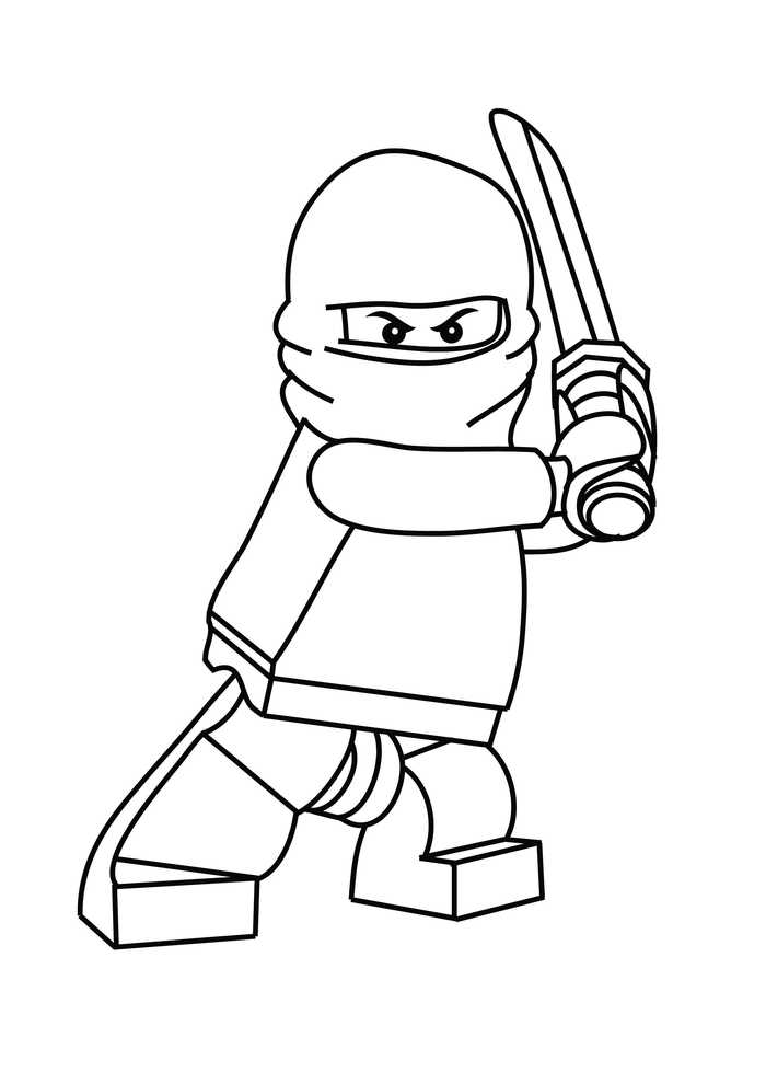 Ninjago Lego Coloring Pages 1