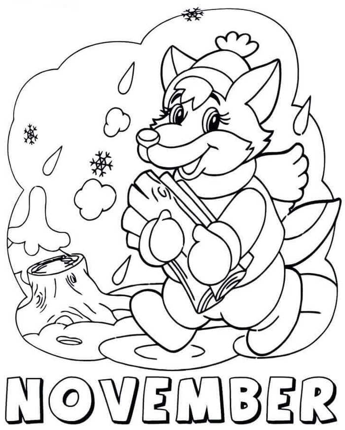 November Coloring Images Printable