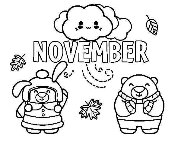 November Coloring Pages