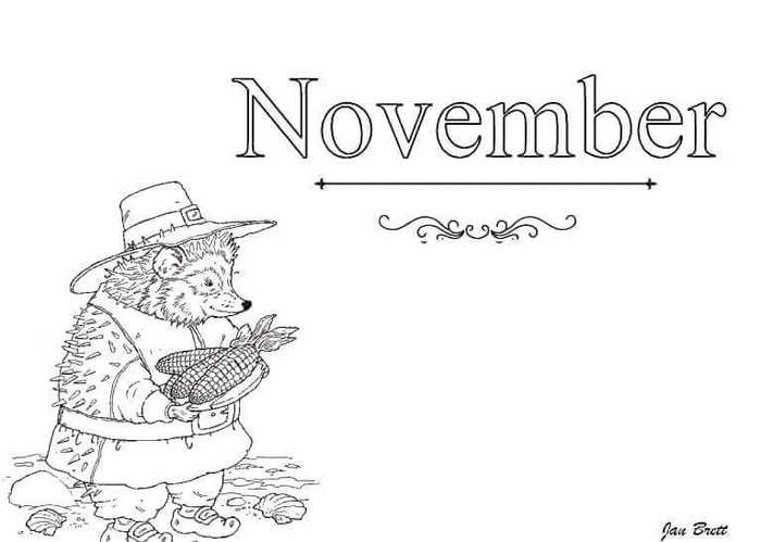 November Coloring Pages