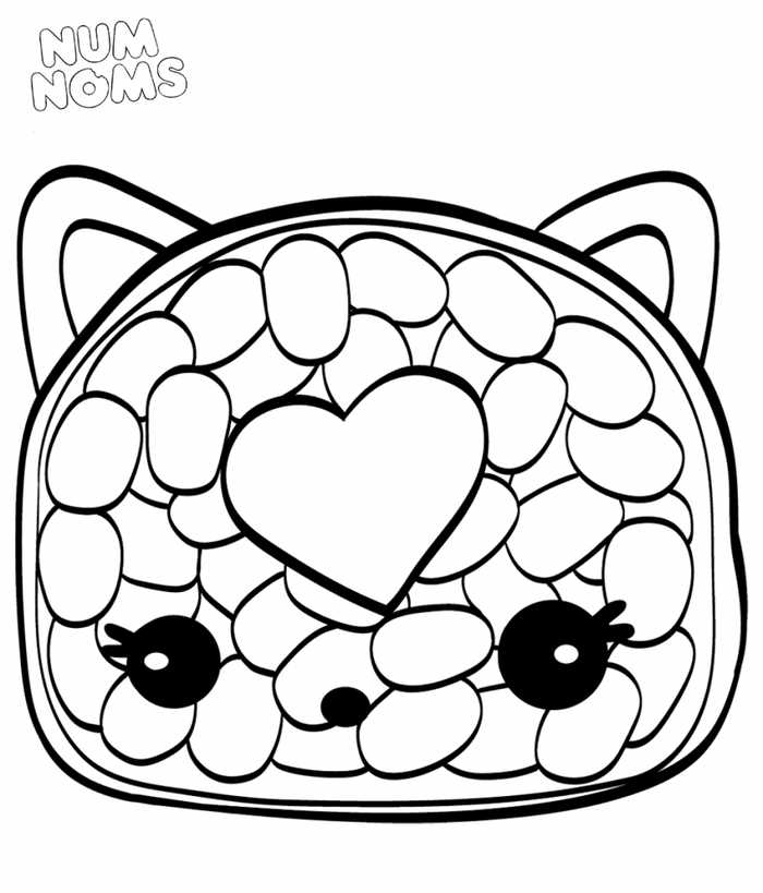 Num Noms Coloring Pages Cali Roll