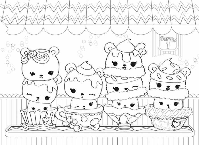 Num Noms Series Coloring Pages