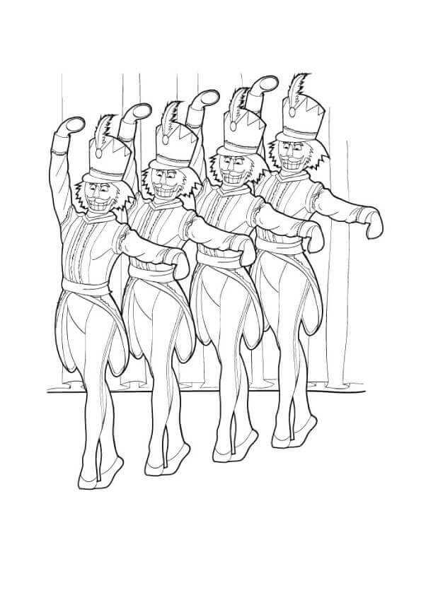 Nutcracker Ballet Coloring Pages Printable