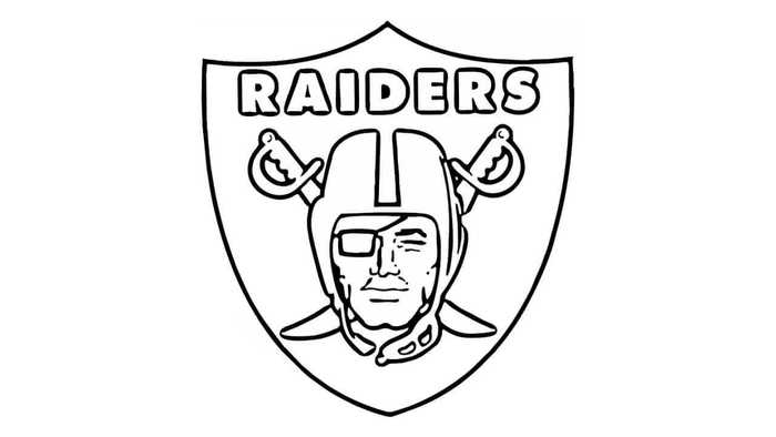 Oakland Raiders Coloring Picture Nfl Free Printable