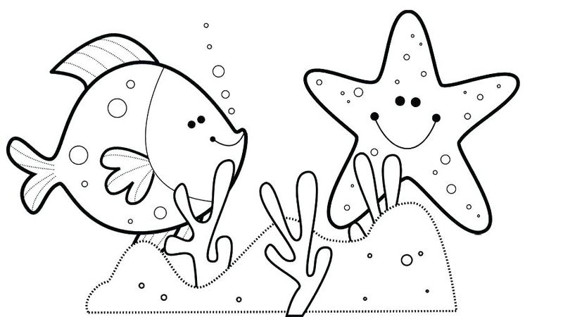 Ocean Coloring Pages For Kindergarten