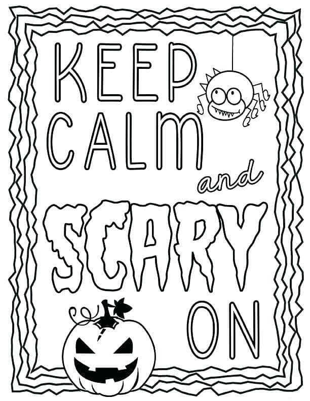 October Coloring Pages Halloween