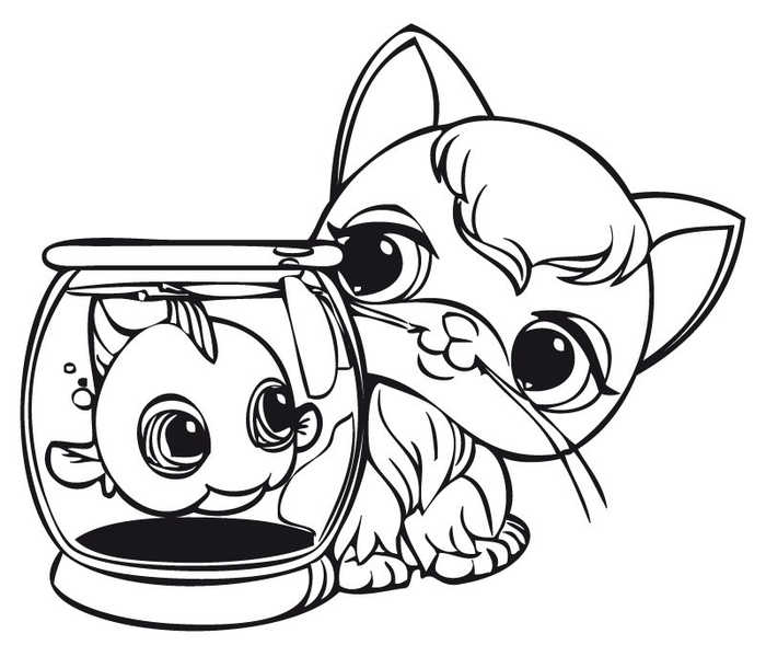 Oddest Friends Littlest Pet Shop Coloring Pages