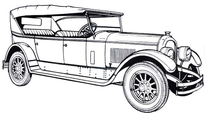 Old Car Coloring Pages