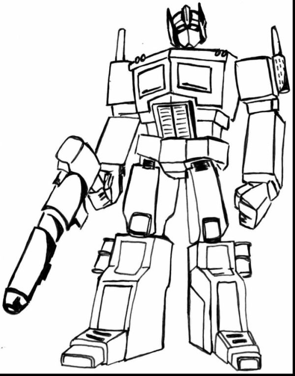 Optimus prime coloring pages